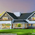 3280 sq-ft 4 bedroom sloping roof single floor