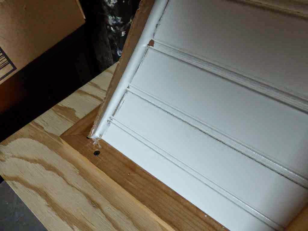 Second Bass Horn - Adhesive Applied to Corner Second Bass Horn - Adhesive Applied to Corner