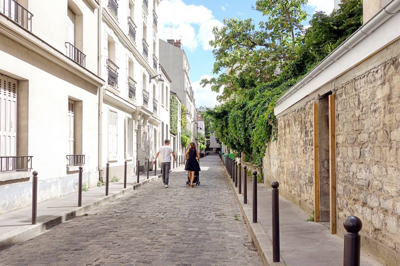 Paris Quartier Didot, promenade du côté de Plaisance, le long des