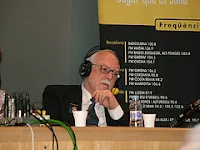 Xavier Paradell en una edición de L´Altra Ràdio cara al público