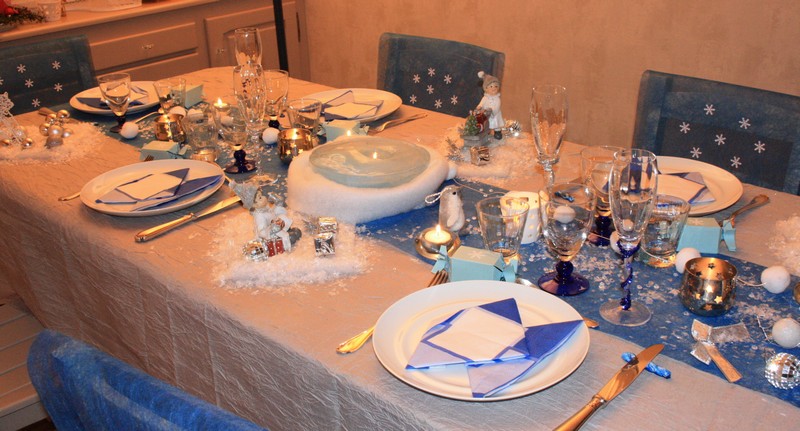 Je décore ma table: Noël sur la banquise! / table de Noêl