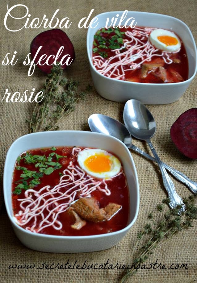CIORBA DE VITA SI SFECLA ROSIE