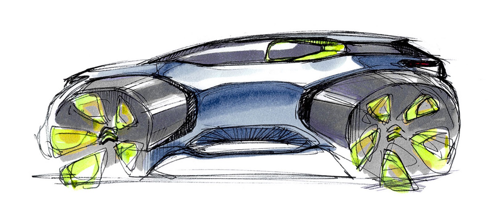 Citroen Aircross concept 2015 sketch by Gregory Blanchet