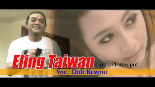Lirik Lagu Eling Taiwan - Didi Kempot
