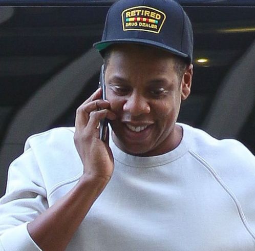 Jay Z wears 'retired drug dealer' face cap 