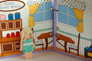 Fabric dollhouse book by TomToy
