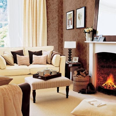 Decoración de Salas de color Marrón | Cómo arreglar los Muebles en una