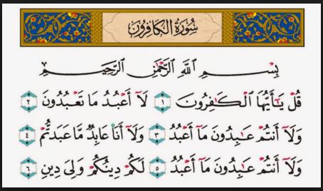 Bacaan Surat Al Kafirun Lengkap Dengan Terjemahan Dan