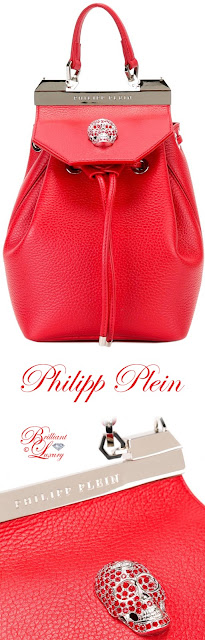 ♦Philipp Plein red Orchid backpack #philippplein #bags #red #pantone #brilliantluxury