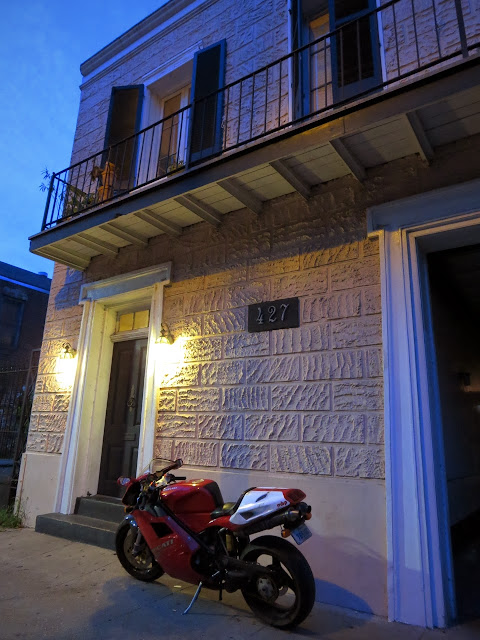 Ducati motorcycle in French Quarter New Orleans