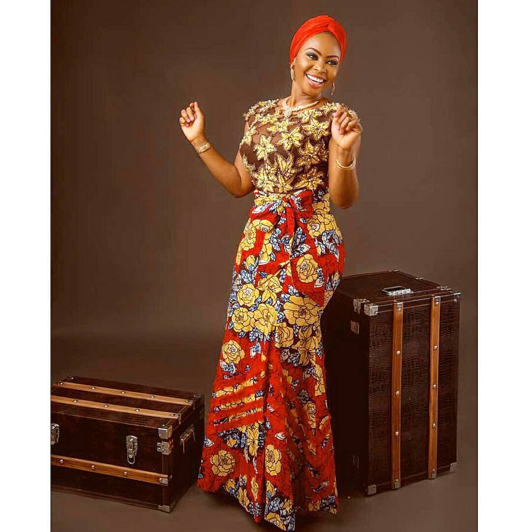 long fitted ankara gowns