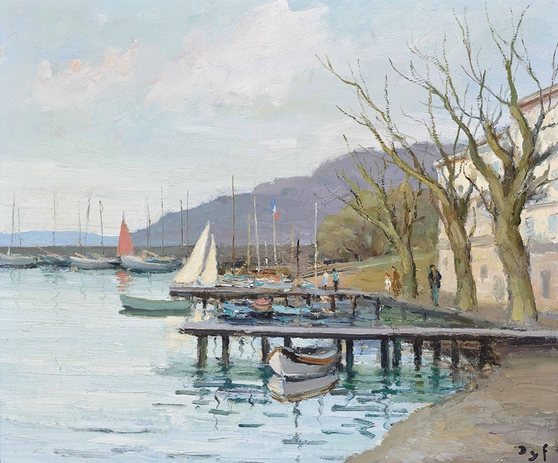 Marcel Dyf 1899-1985 | French  Impressionist painter | En plein air