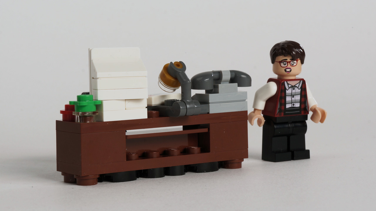 LEGO Pair of Black 1x2 Brick with Horse Horses Facing Each Other