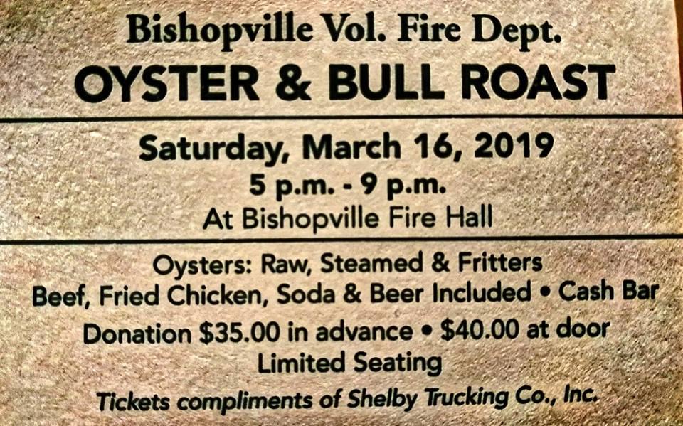Salisbury News VFD Oyster & Bull Roast