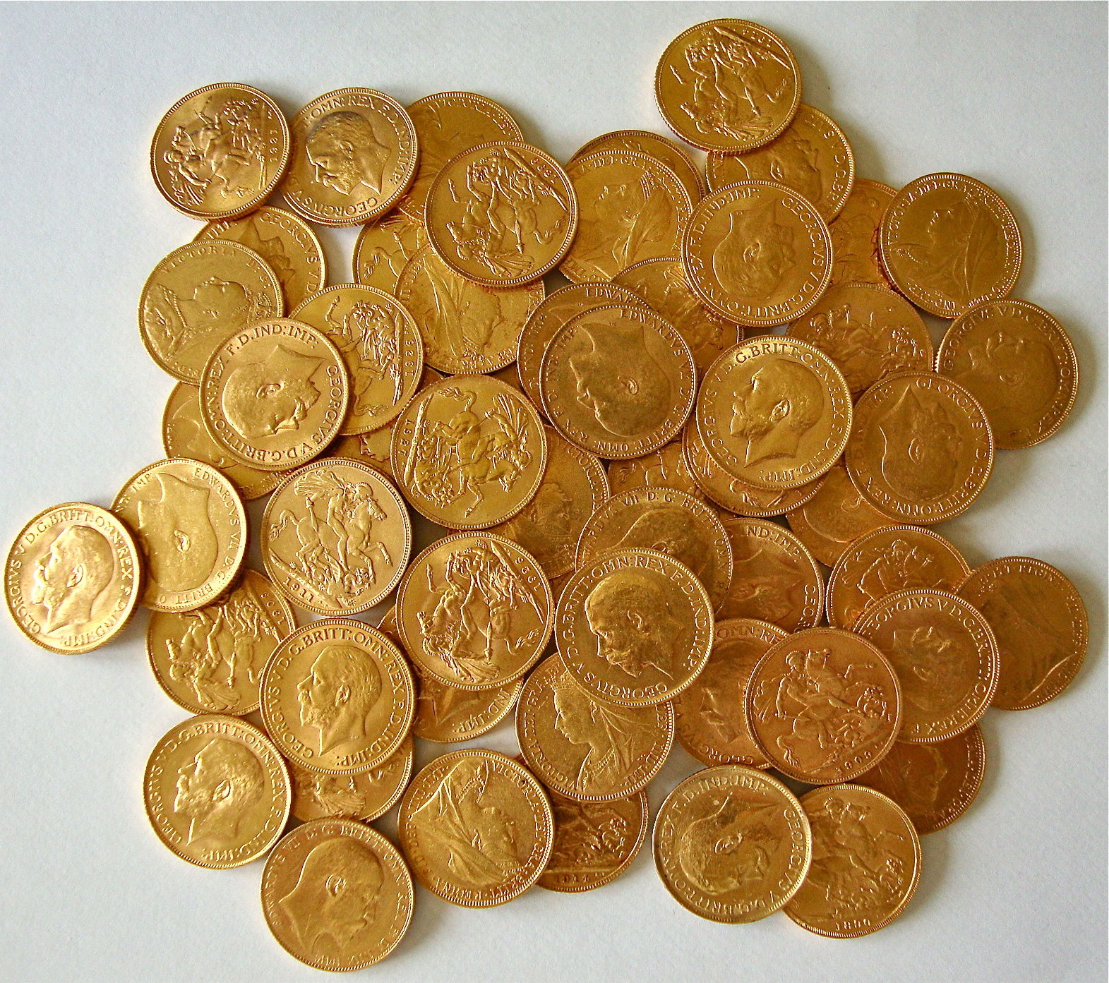 Виды золотых монет