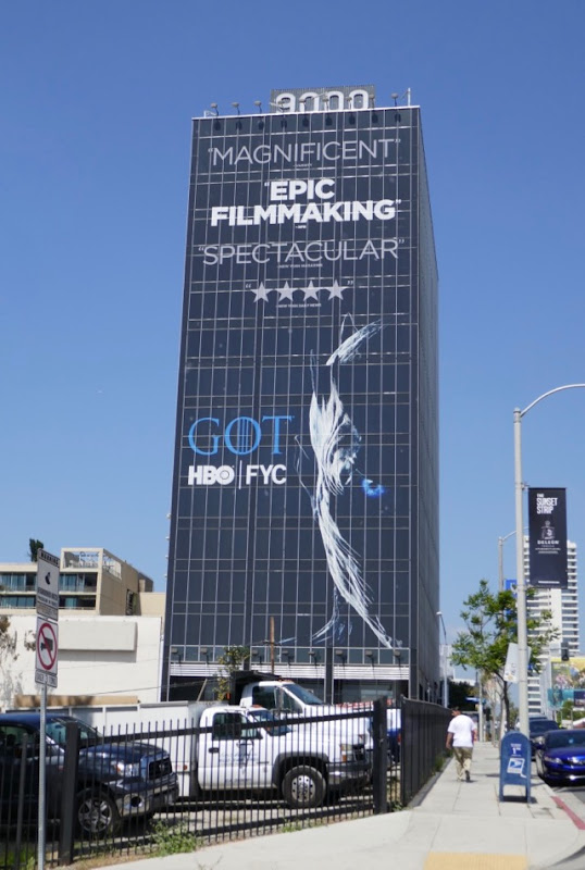 Giant Game of Thrones season 7 Emmy FYC billboard Sunset Strip Giant Game of Thrones season 7 Emmy FYC billboard