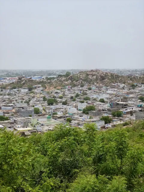 Views of Hyderabad India from Falaknuma Palace