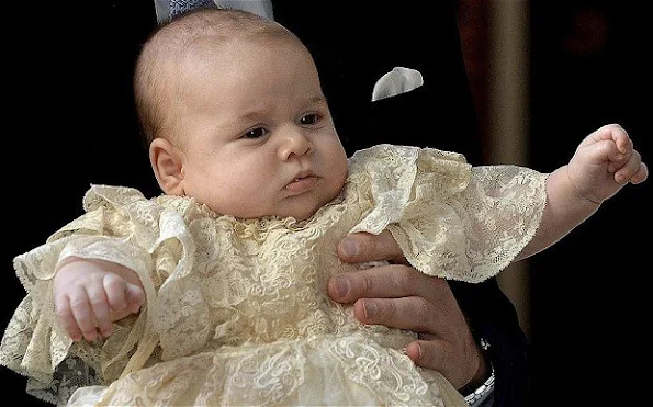 Princess Charlotte will be christened in the same gown that Prince George