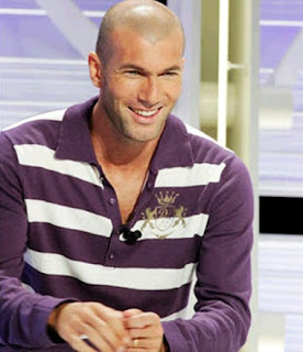 Zinedine Zidane attending an interview
