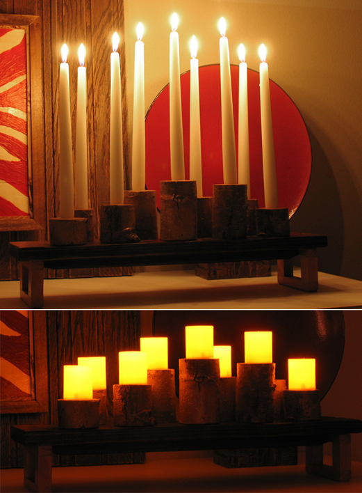 think likely Tree Branch Candle Holder Centerpiece