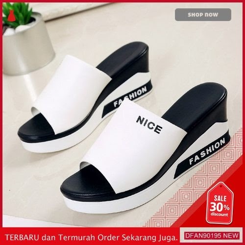 JUAL DFAN90195P72 SEPATU N SANDAL PD10x072 WANITA WEDGES TERBARU BMGShop
