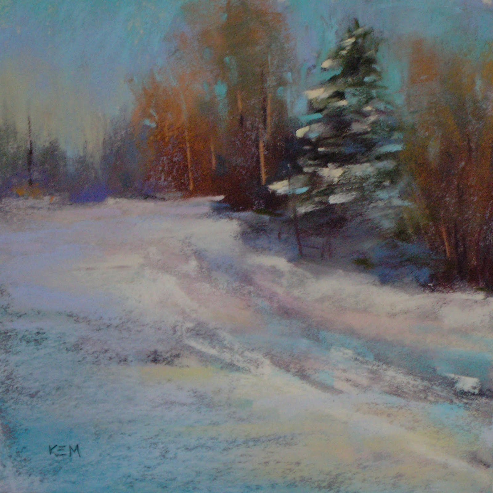 Painting My World How to Avoid Muddy Snow...A Quick Pastel Demo