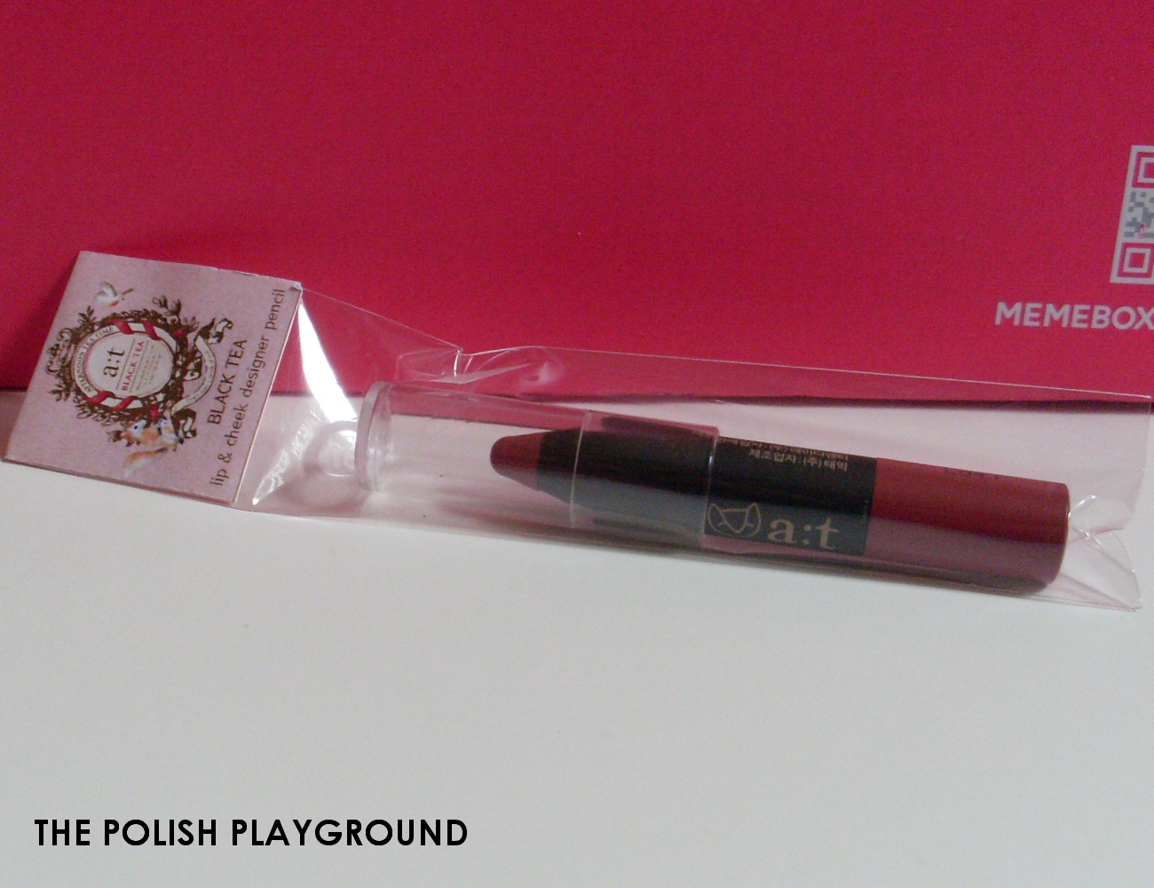 Memebox Global #14 Unboxing - a;t fox Fantasy Holic Lip & Cheek Designer Pencil in 03 Rose Beige