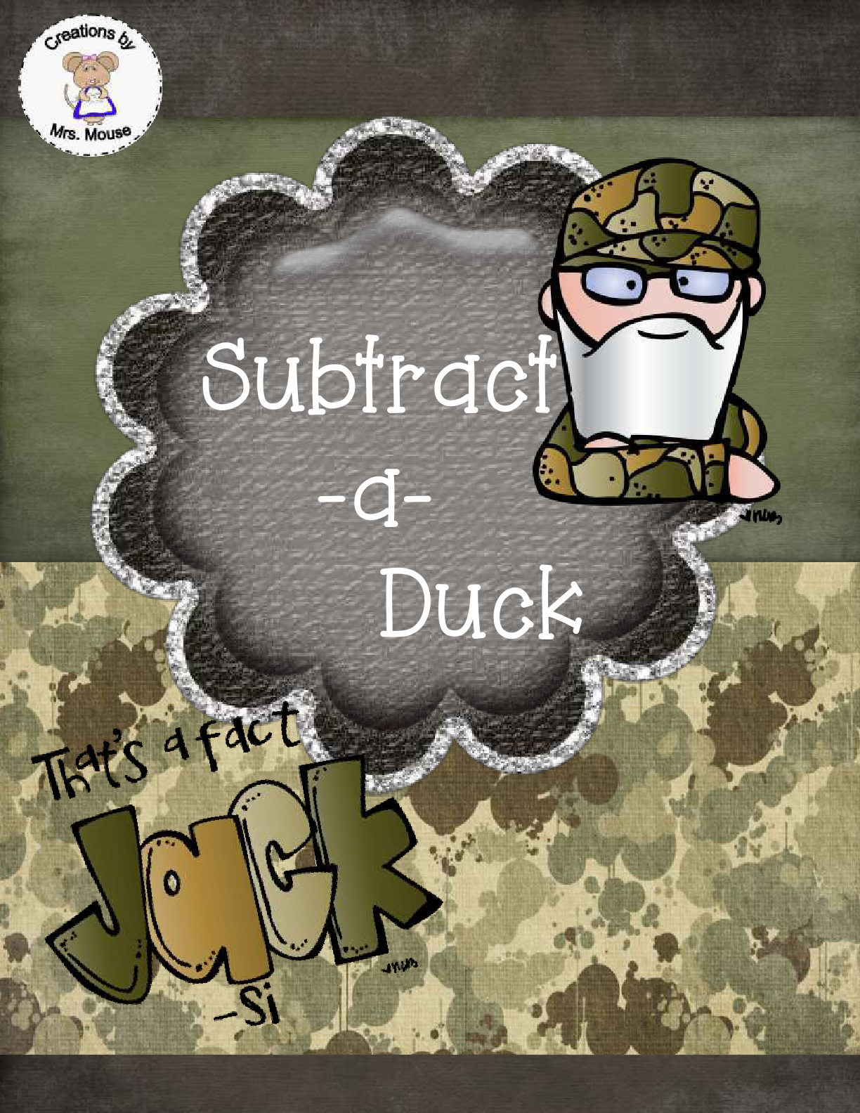 Creations by Mrs. Mouse: New Printable: Subtract-a-Duck (Duck Dynasty)