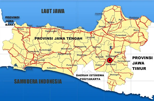Gambar Peta Kabupaten Jawa Tengah Lengkap