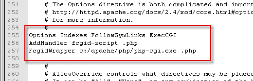 Apache PHP FCGI