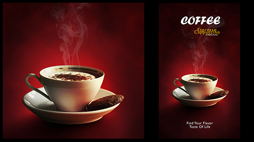 Design a Minimalist Coffee Menu Poster In Photoshop