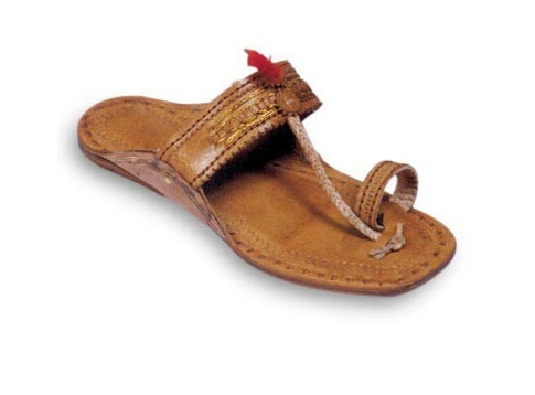 Buy Unusual tan color typical kolhapuri chappal for men online at VyanRa