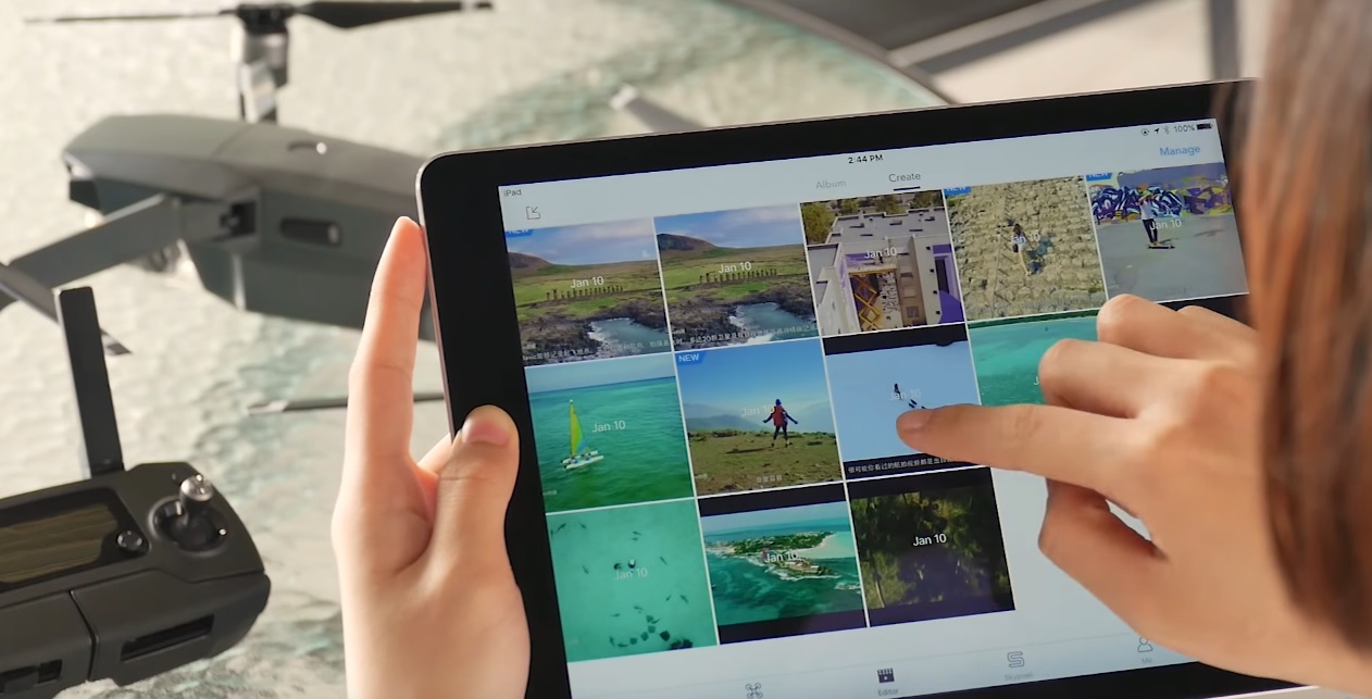 Come usare l'editor dell' App dei droni DJI GO 4 Quadricottero News