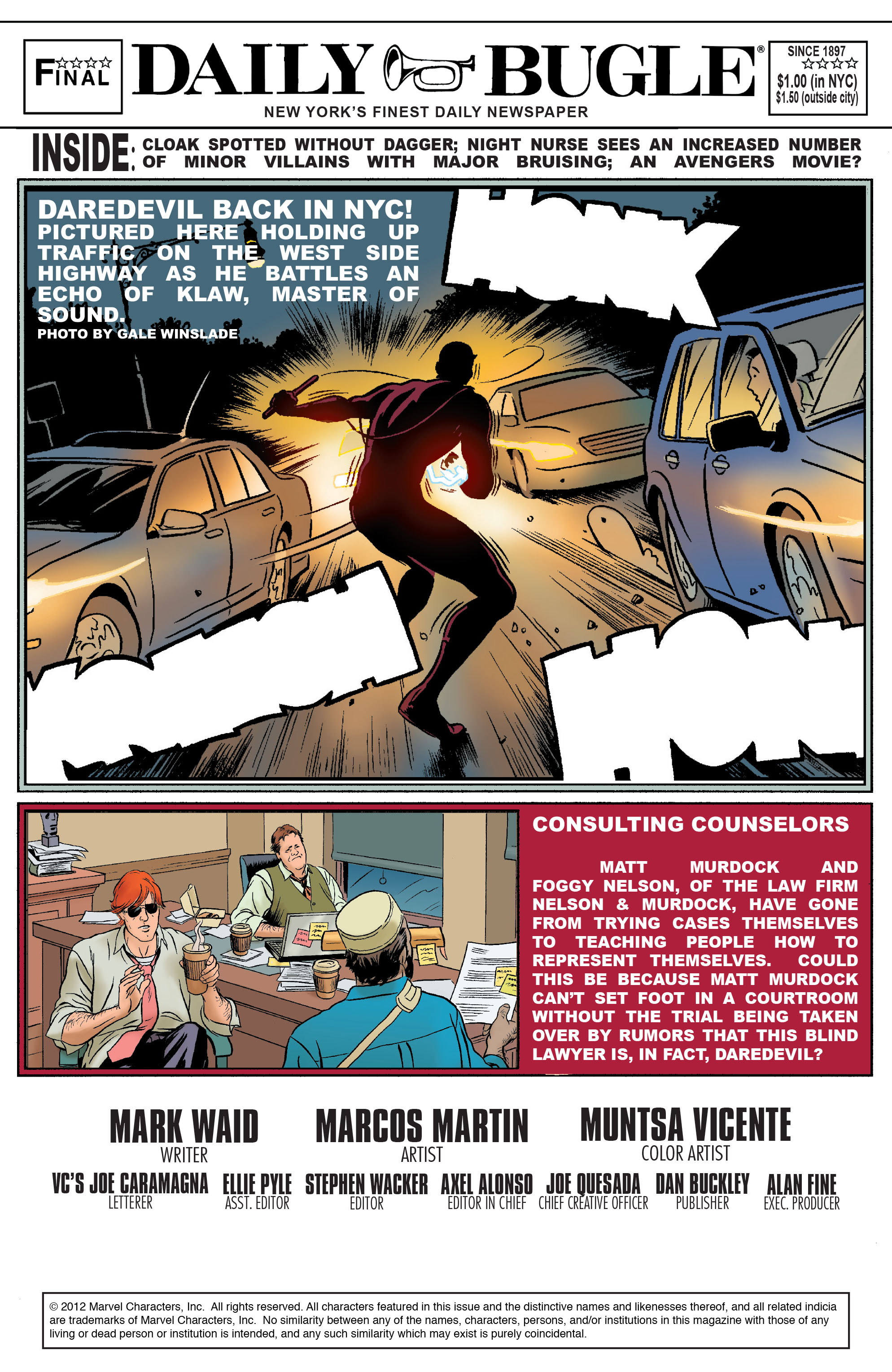 Read online Daredevil (2011) comic -  Issue #4 - 2