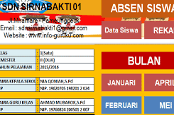 Aplikasi Ketidakhadiran Guru Dan Siswa Plus Grafik Terbaru Versi 2018