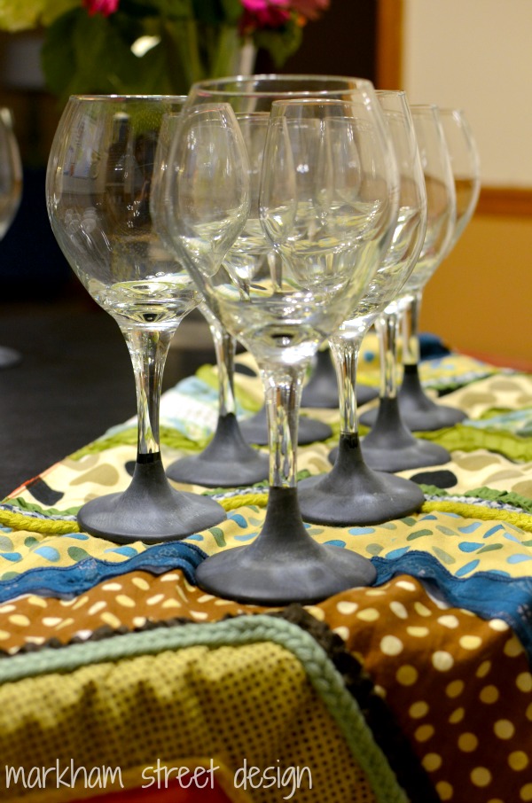 Laura Orr Interiors: 31 Days Chalkboard Wine Glasses