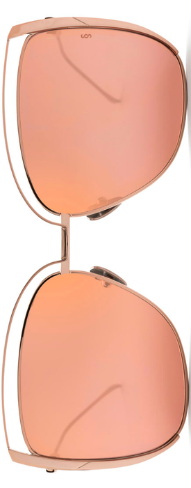 Sunday Somewhere Poppy Cutout Titanium Square Sunglasses