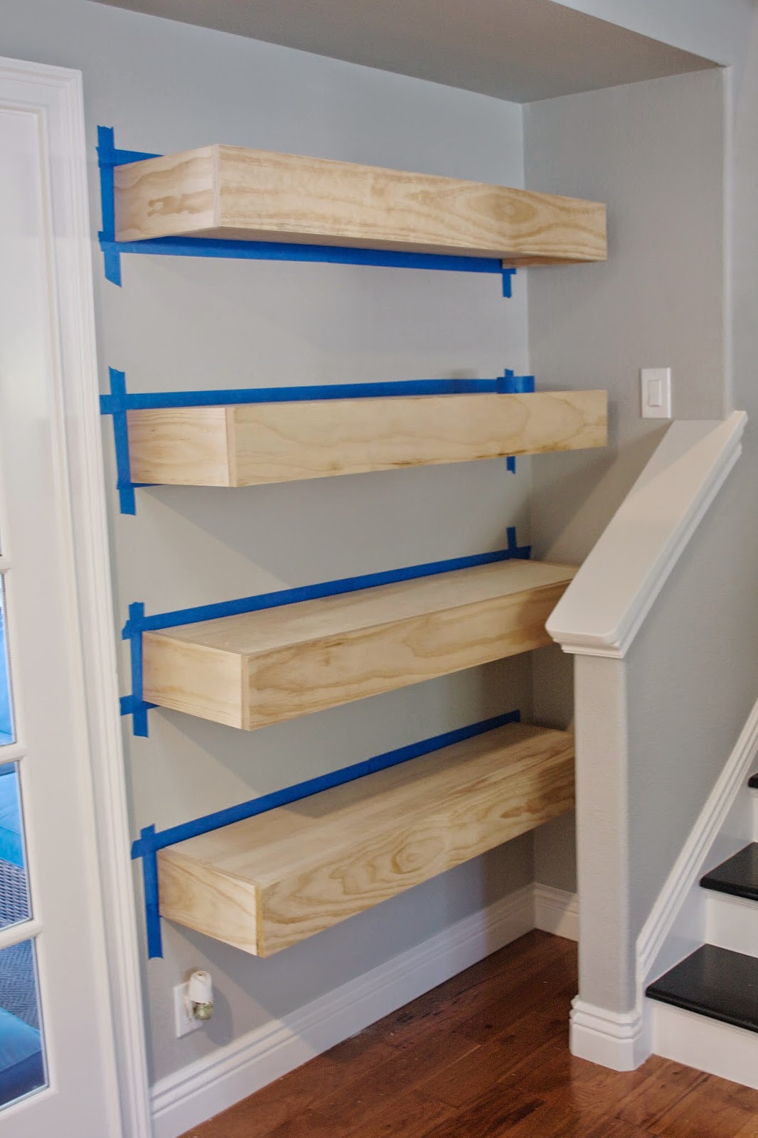 simply organized: Simple DIY: Floating Shelves Tutorial + Decor Ideas