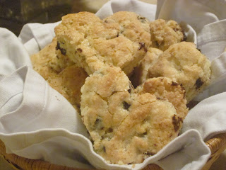 Heart Shaped Chocolate Chip Scones