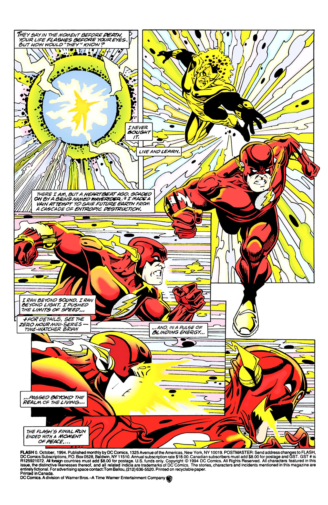 Read online The Flash (1987) comic -  Issue #0 - 2