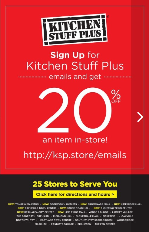 Kitchen Stuff Plus Flyer Red Hot Deals Coupon Nov 6 12 2017 Kitchen Stuff Plus Flyer Red Hot Deals Coupon Nov 6 12 2017