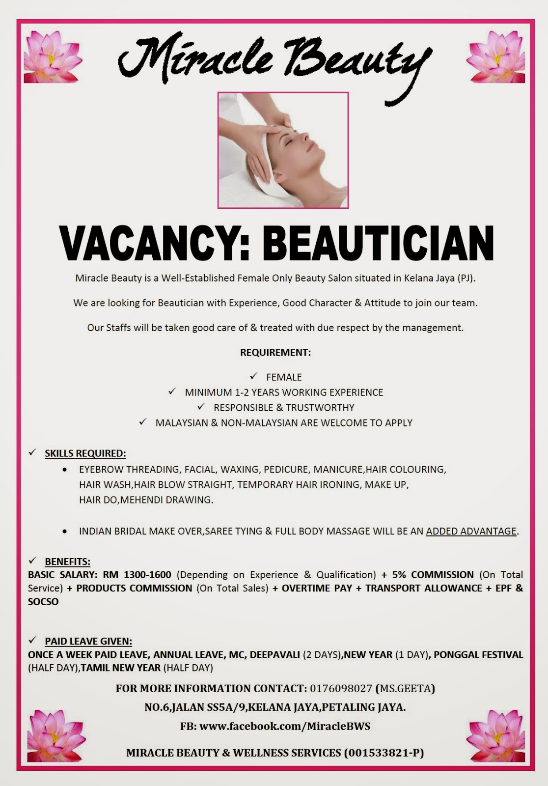 MIRACLE BEAUTY WELLNESS SERVICES miracle-beauty-wellness-services