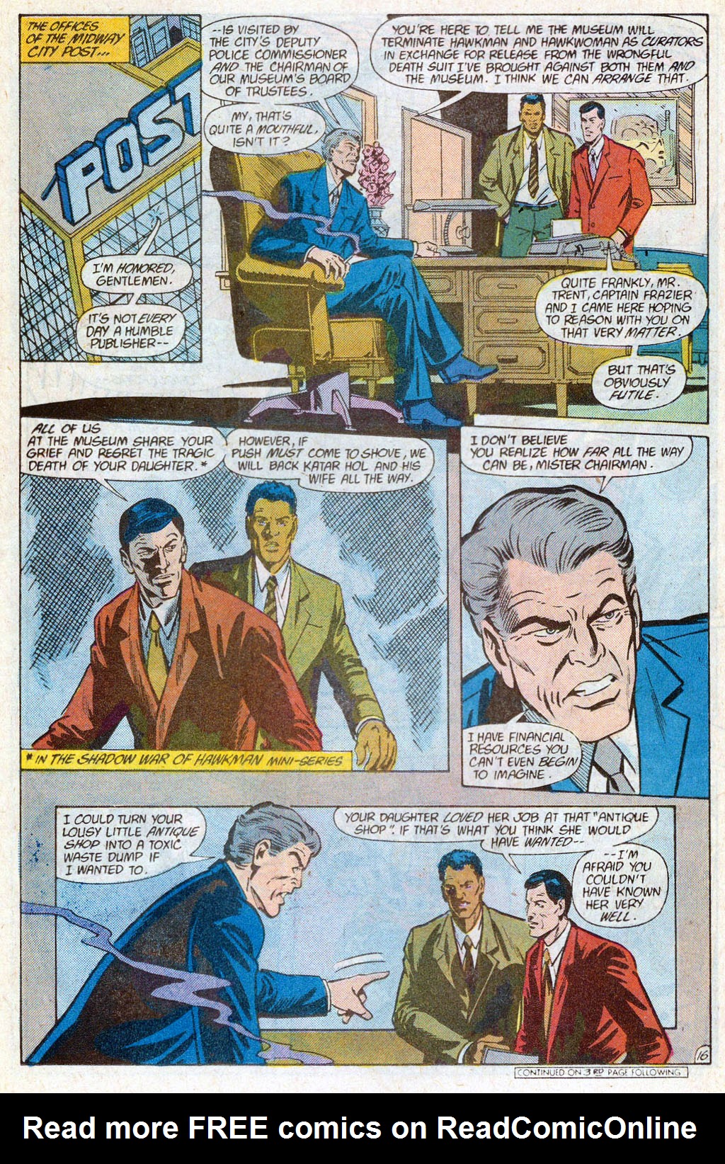 Hawkman (1986) Issue #7 #7 - English 18