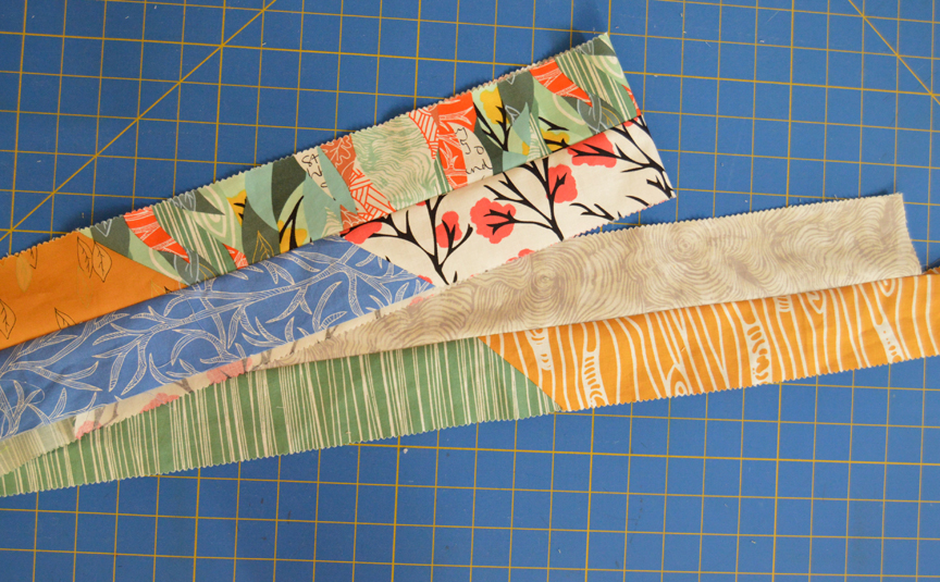 Inspired by Fabric Summer of Sewing Sew Many Strips Quilt Back