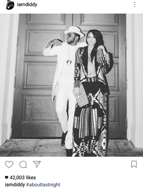 20170102 101000 What breakup? Diddy and Cassie spend New year's eve together