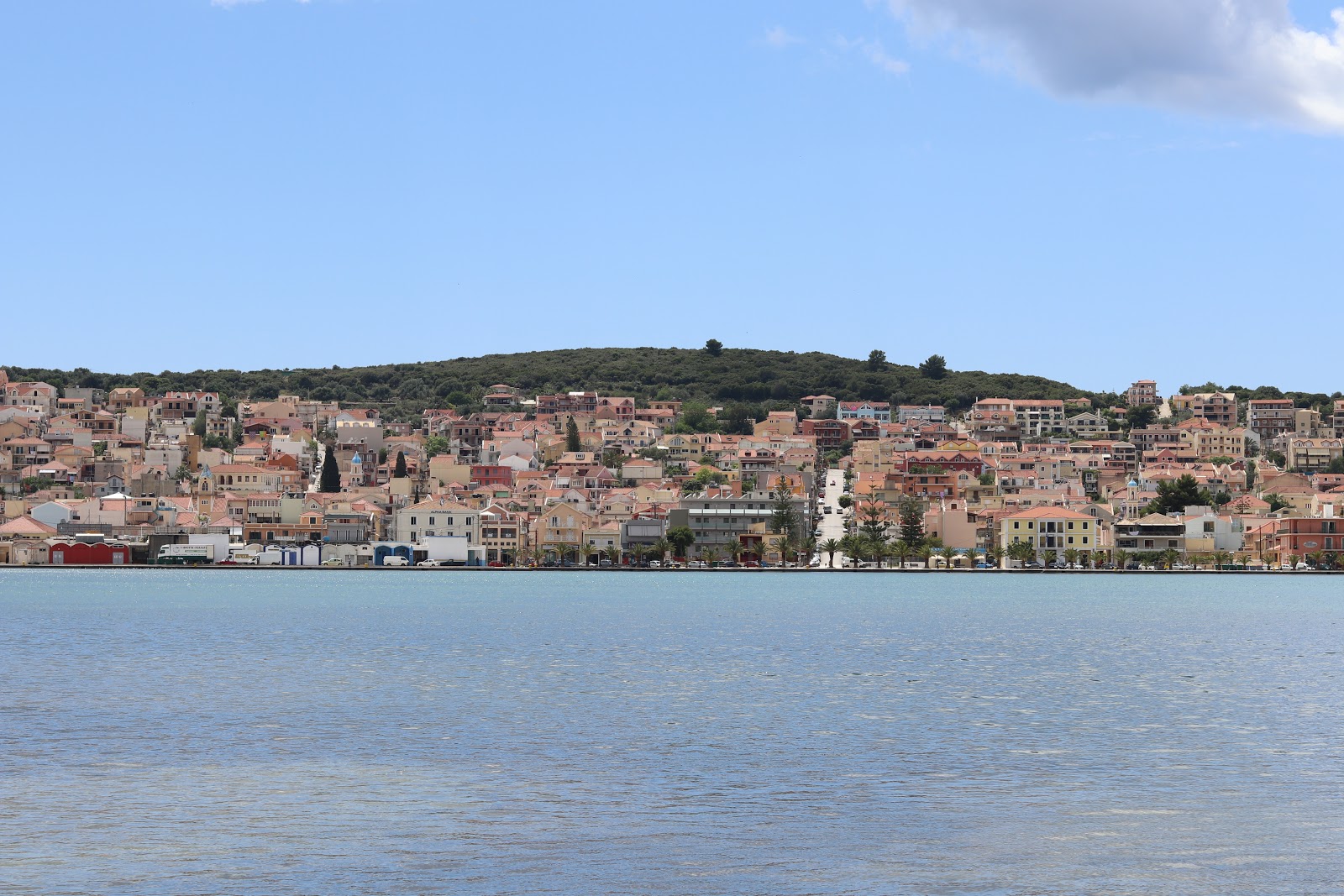 Argostoli Town across the water, Kefalonia