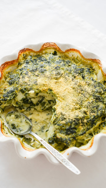 Potato and spinach casserole (vegan)