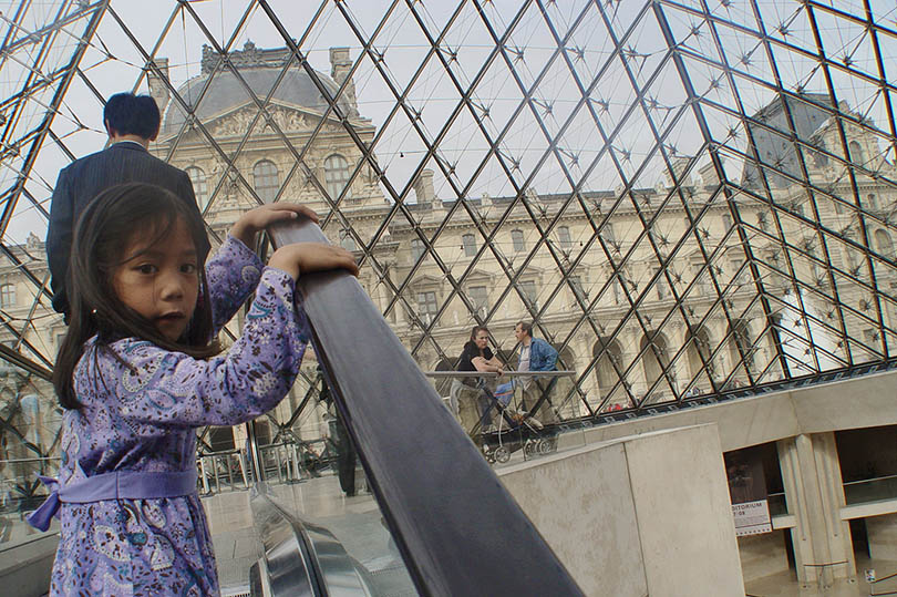 Inside the Louvre Pyramid