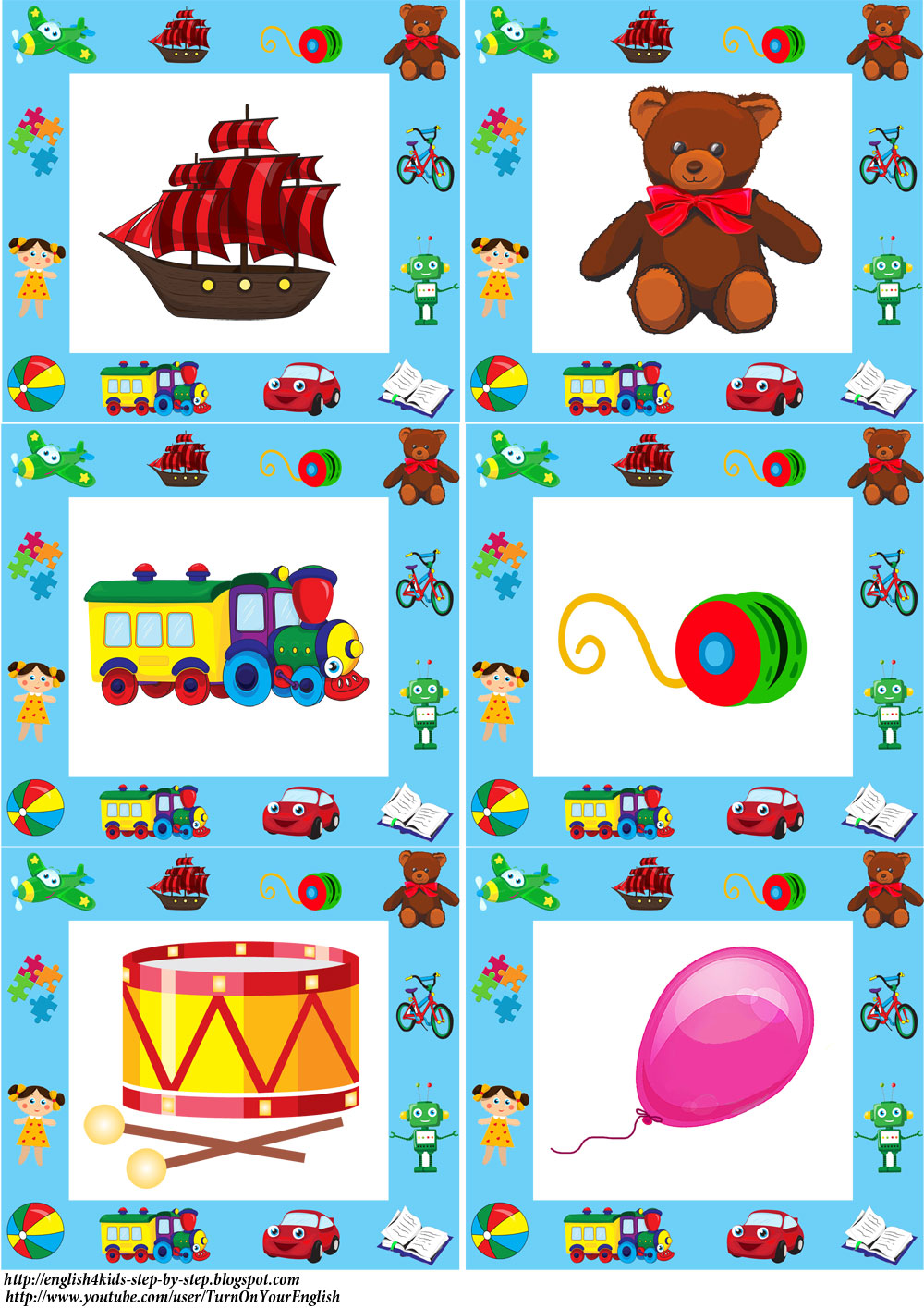 English for Kids Step by Step Toys Song for Children