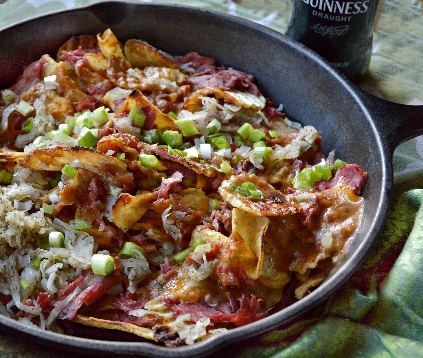 This is How I Cook Irish Cheesy "Nacho" Potato Chips with Corned Beef